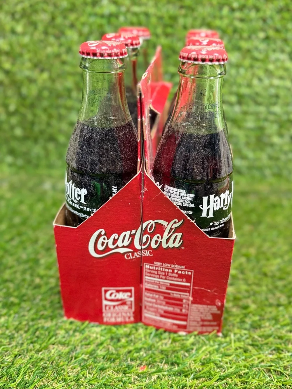 Vintage HARRY POTTER  6 PK 8oz COCA-COLA BOTTLES UNOPENED